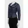 Vintage leather jacket with fitted cut