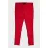 Tapered trousers in red