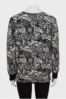 Loose fit jumper with ties