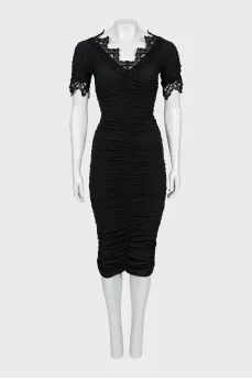 Fitted draped dress