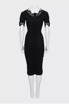 Fitted draped dress