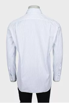Men's Blue Striped Shirt