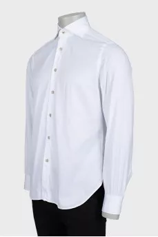 Men's straight white shirt