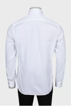 Men's straight white shirt