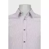 Men's striped straight fit shirt