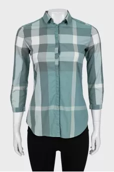 Fitted shirt with signature print