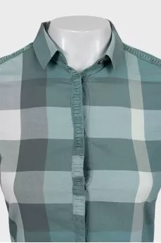 Fitted shirt with signature print