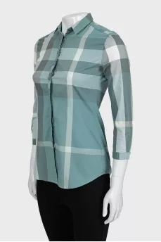 Fitted shirt with signature print