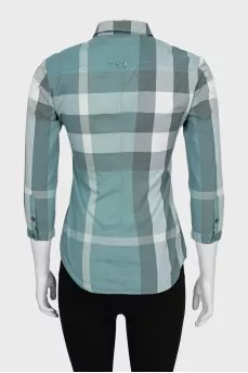 Fitted shirt with signature print