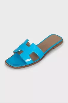 Blue Oran Slippers