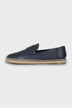Men's leather espadrilles