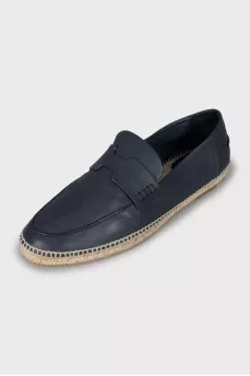 Men's leather espadrilles