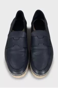 Men's leather espadrilles