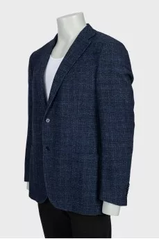 Men's blue jacket with pockets