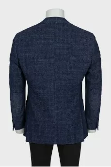Men's blue jacket with pockets