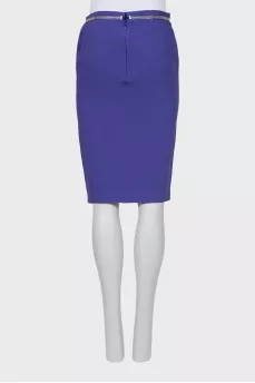 Straight cut skirt with zipper