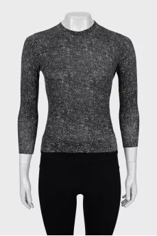 Fitted printed jumper