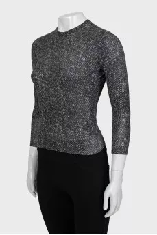 Fitted printed jumper