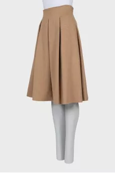 Cashmere midi skirt