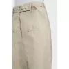 Long trousers made of cotton and linen