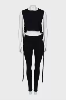 Wool top with ties