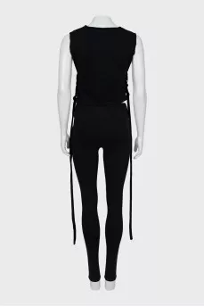 Wool top with ties