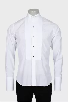 Men's white shirt with cufflinks