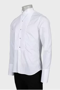 Men's white shirt with cufflinks