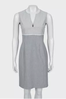 Fitted grey dress
