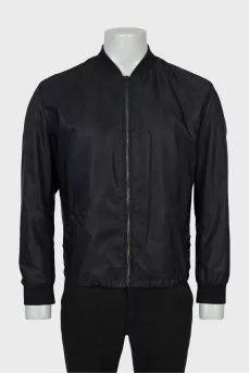 Men's bomber jacket with patch pockets