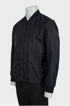 Men's bomber jacket with patch pockets