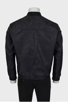 Men's bomber jacket with patch pockets