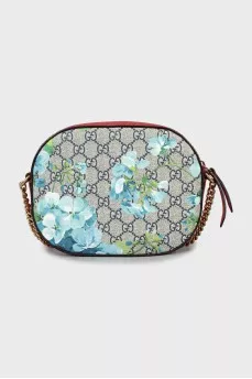 Crossbody bag with combined print