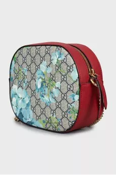 Crossbody bag with combined print