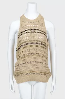 Knitted beige top