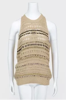 Knitted beige top