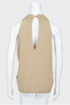 Knitted beige top