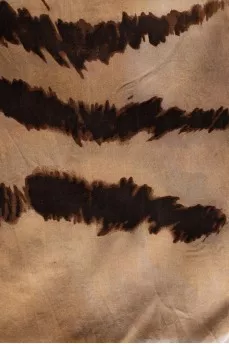 Animal print silk scarf