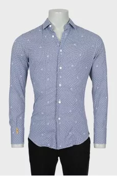 Men's printed fitted shirt