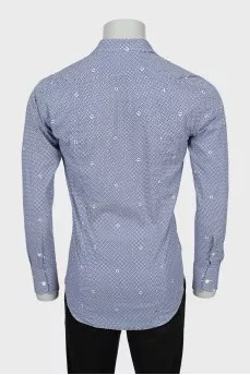 Men's printed fitted shirt