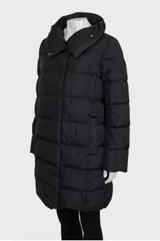 Quilted down jacket with buttons