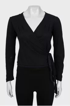 Long Sleeve Wrap Top