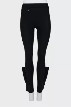 Sports leggings with zippers