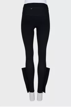 Sports leggings with zippers