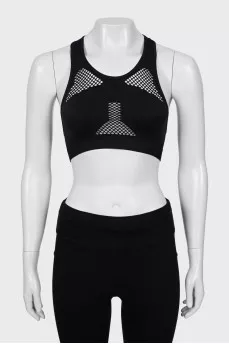 Sports top with mesh