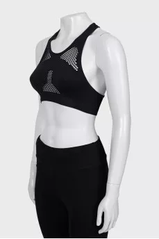 Sports top with mesh