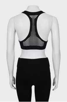Sports top with mesh