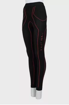 Sports leggings with contrast seams