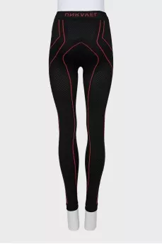 Sports leggings with contrast seams