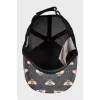 Cap with leather visor